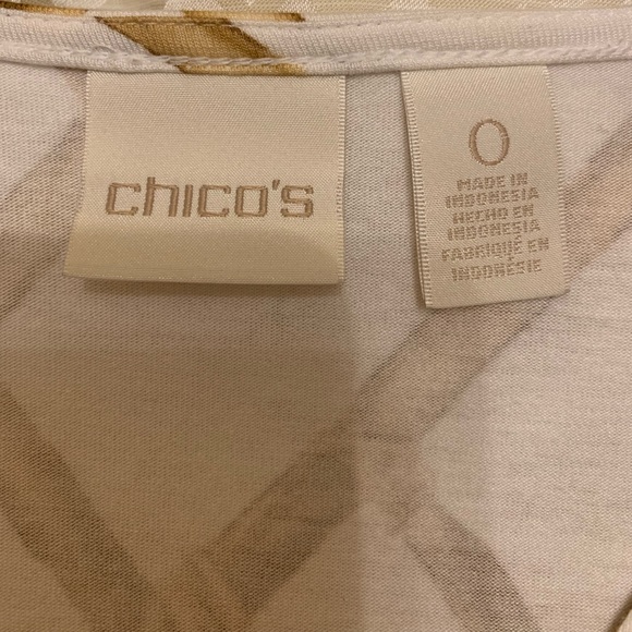 Chico’s Bamboo Design Tunic Top (Size 0) - Picture 6 of 8